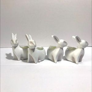 Bunny T-Light Holders Set/4